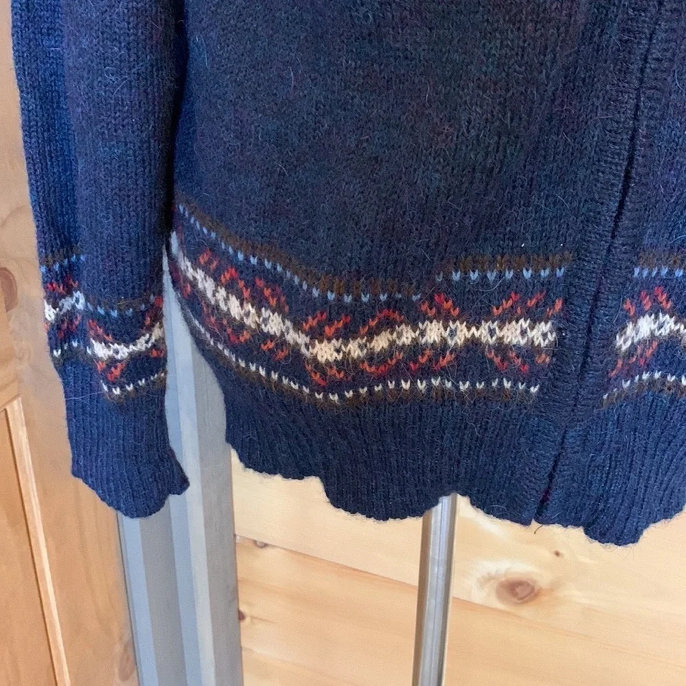 Peruvian Highlands by El Anyi alpaca Fair Isle cardigan sweater Size Medium - Picture 6 of 12